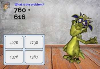 BOOM cards 3 digit addition problems - Ideal for Distance Learning