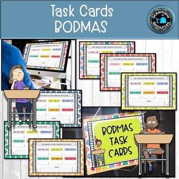 BODMAS Task Cards