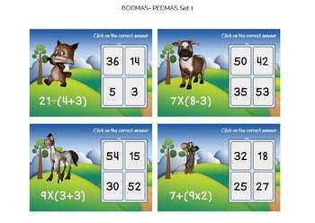 BOOM CARDS-Order of Operations Set 1