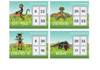 BOOM CARDS-Order of Operations Set 2