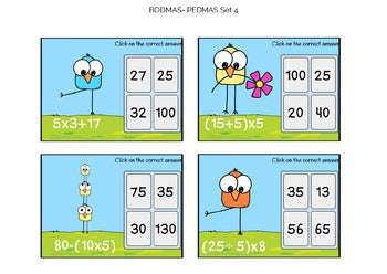 BOOM CARDS-Order of Operations Set 4