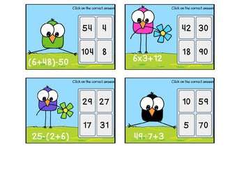 BOOM CARDS-Order of Operations Set 4