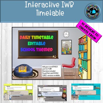 IWB Editable Visual Schedules- space theme, dot dudes and classroom themed