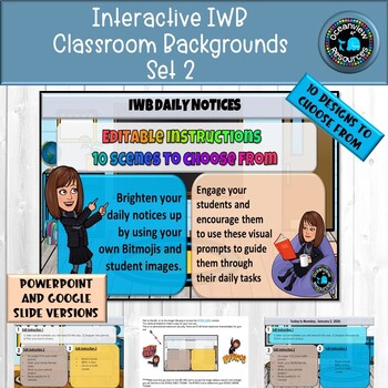 IWB Editable Visual Schedules- space theme, dot dudes and classroom themed