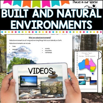 Built and Natural Environments- Activity packet ideal for Distance Learning