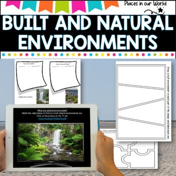 Built and Natural Environments- Activity packet ideal for Distance Learning