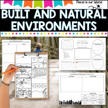 Built and Natural Environments- Activity packet ideal for Distance Learning