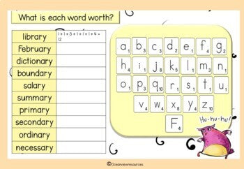 Spelling Pack for Term 3 Grade 3- Suitable for Distance Learning