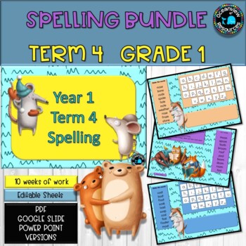 Spelling Pack for Term 4 Grade 1 - Suitable for Distance Learning