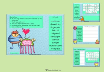 Spelling Pack for Term 4 Grade 4 - Suitable for Distance Learning