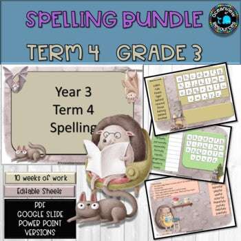 A YEAR OF SPELLING FOR GRADE 3