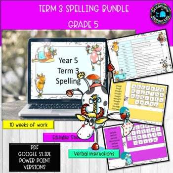 A YEAR OF SPELLING FOR GRADE 5