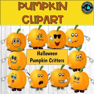 Pumpkin Faces - Cartoon Style