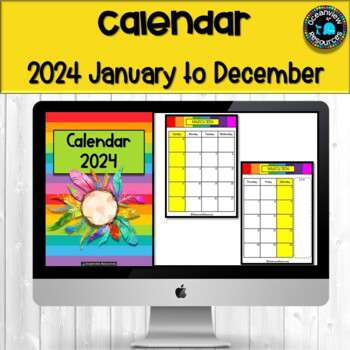 2024 Calendar Editable-January to December