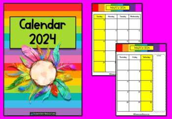 2024 Calendar Editable-January to December