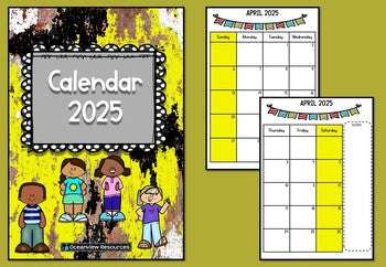 2025 Calendar Editable-January to December