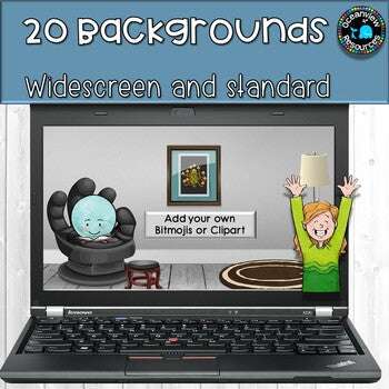 20 backgrounds for Virtual classroom both standard and widescreen versions