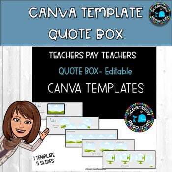 CANVA template QUOTE BOX (SET 1)