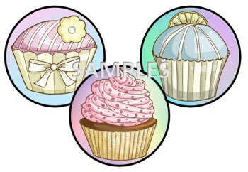 Digital Stickers- Yummy Cakes