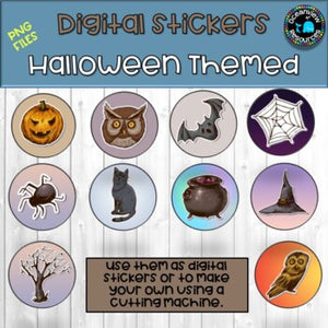 Digital Stickers- Halloween Fun