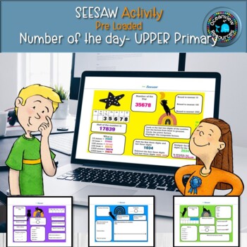 Number of the day UPPER PRIMARY - SEESAW pre loaded activities