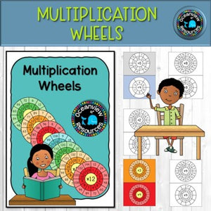 Multiplication Wheels- Fully customisable for easy differentiation