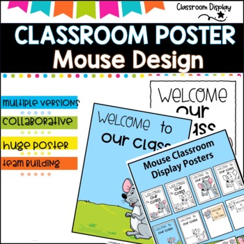 Collaborative Door Poster l Mouse l Welcome to our classroom