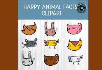 Happy animals- CLIPART