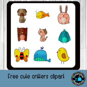 FREE Cute Critters png files