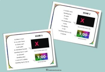 Scattergories- a game of fast thinking and vocabulary skills