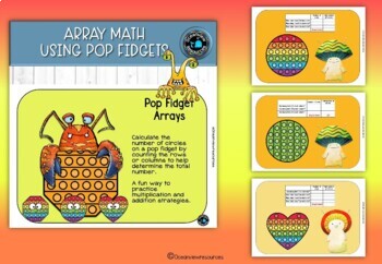 Pop Fidget arrays- Multiplication and addition practice