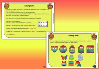 Pop Fidget arrays- Multiplication and addition practice