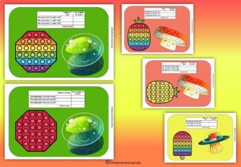 Pop Fidget arrays- Multiplication and addition practice