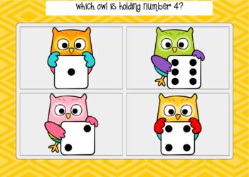 Dice patterns and number recognition to 6