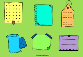 Doodle Note Clipart for TPT sellers- Set 1