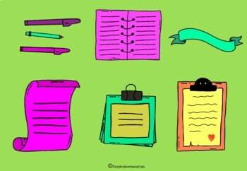 Doodle Note Clipart for TPT sellers- Set 1