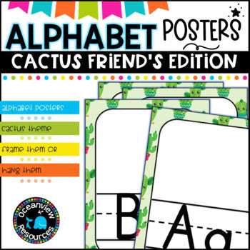 Alphabet Posters - CACTUS FRIENDS