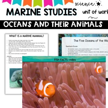 Ocean Unit: A Study of Ocean Animals and Their Habitats