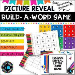 Build a Word game puzzle reveal game- POWERPOINT GAME