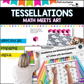 Tessellations Project and Optical Illusions- Math and art BUNDLE
