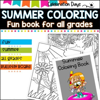 Summer Coloring Pages | End of the Year Coloring Pages| 90 Fun, Creative Designs