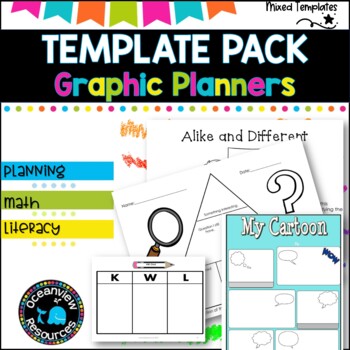 Graphic Organizers- mixed pack for a variety of subjects