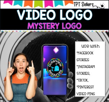 VIDEO LOGO- VERTICAL 9 x 16 for Social Media and Pinterest I Mystery Design