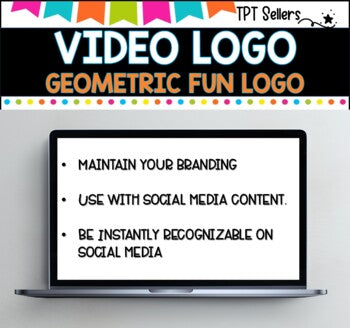 VIDEO LOGO- VERTICAL 9 x 16 for Social Media and Pinterest I Geometric Logo