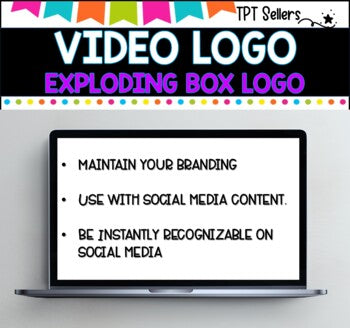 VIDEO LOGO- VERTICAL 9 x 16 for Social Media and Pinterest I Exploding Box