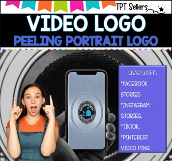 VIDEO LOGO-VERTICAL 9 x 16 for Social Media and Pinterest I Peeling Reveal