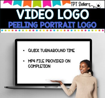 VIDEO LOGO-VERTICAL 9 x 16 for Social Media and Pinterest I Peeling Reveal