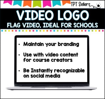 VIDEO LOGO I VIDEO Previews and Social Media I WAVING FLAG INTRO LOGO