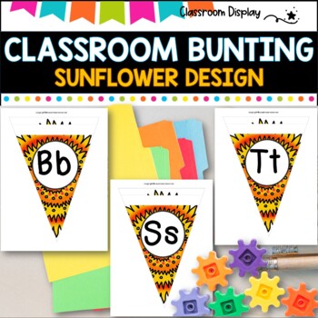 Alphabet and Number Bunting I Decor Pack I SUNFLOWER I DECOR PACK