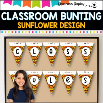 Alphabet and Number Bunting I Decor Pack I SUNFLOWER I DECOR PACK